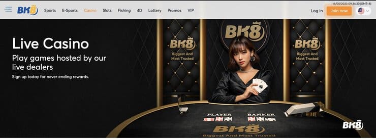 BK8 Live Casino Malaysia