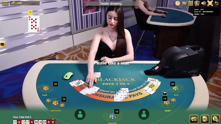 eBet Live Casino Malaysia - Blackjack