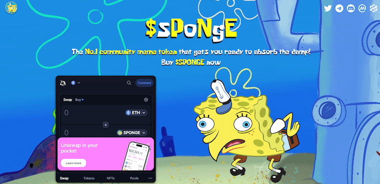 mata wang kripto Spongebob