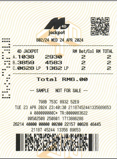 4D Jackpot Lottery