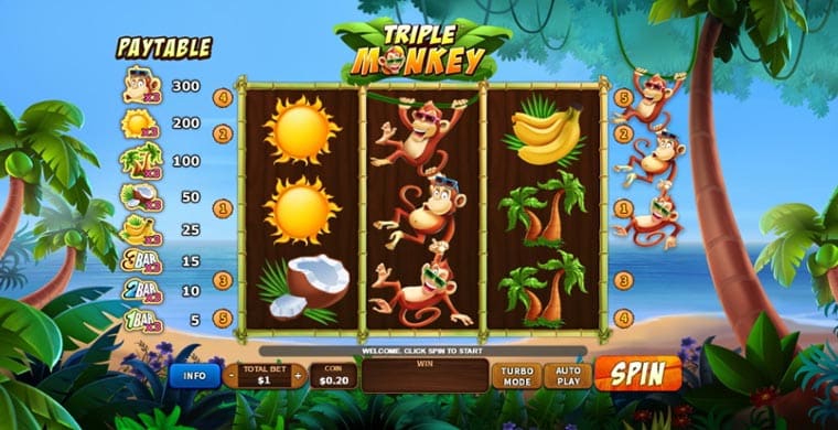 Playtech Slot: Triple Monkey