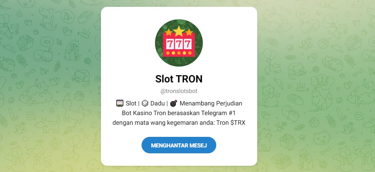TRON Slots Kasino Telegram