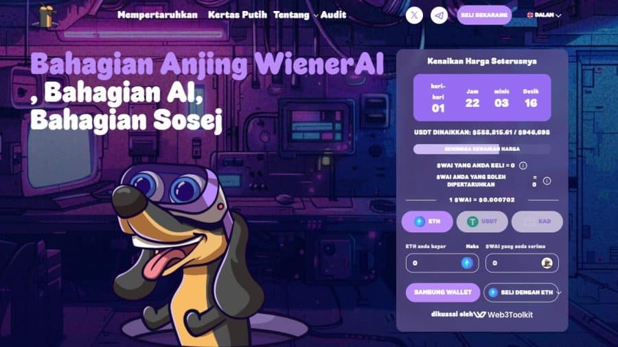 WienerAI ($WAI) - Top Dog dalam Carta Mata Wang Kripto Terbaik