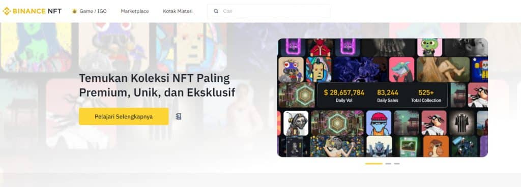 Binance Tempat Terbaik untuk Membeli NFT