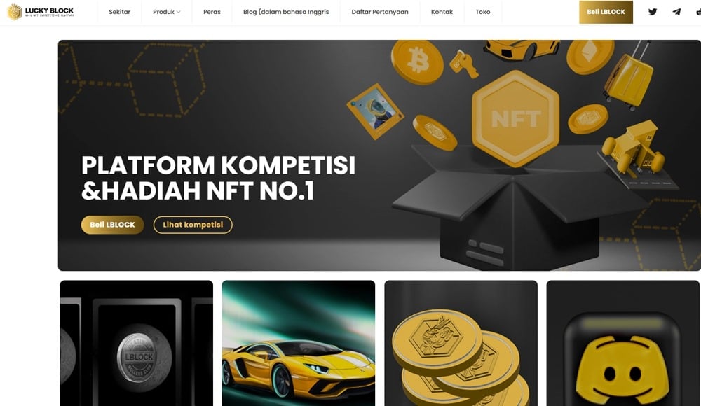 Lucky Block NFT untuk pembelian