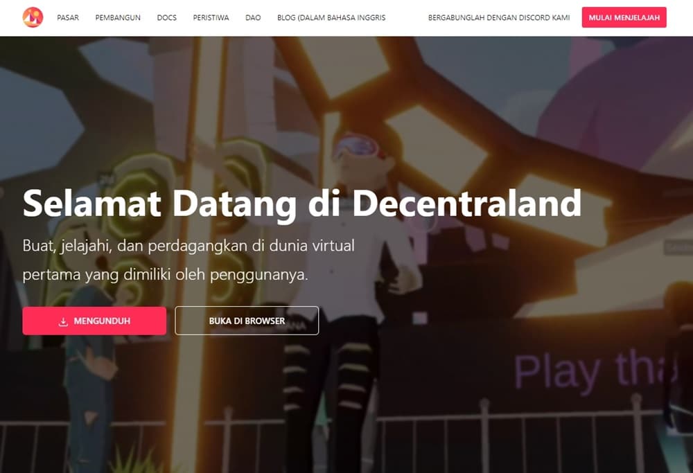 Decentraland – Permainan Metaverse