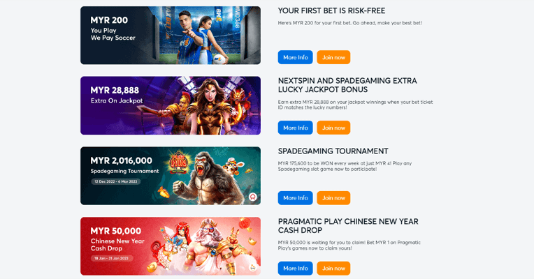 Promosi Perjudian Dalam Talian Terbaik di Malaysia