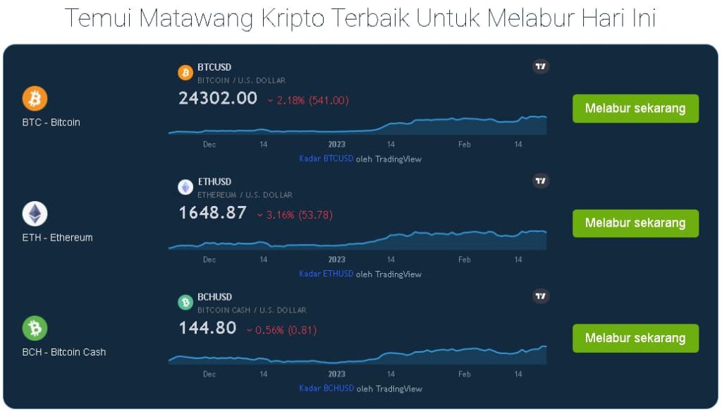 Dagangan Langsung Bitcoin Dynamit