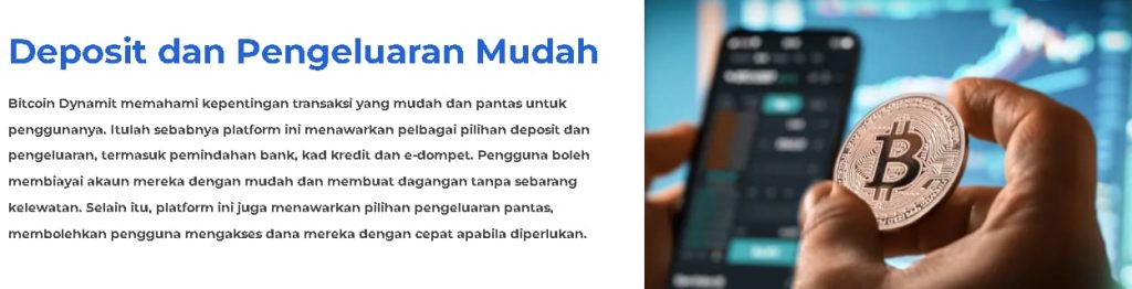 Deposit dan Pengeluaran Bitcoin Dynamit