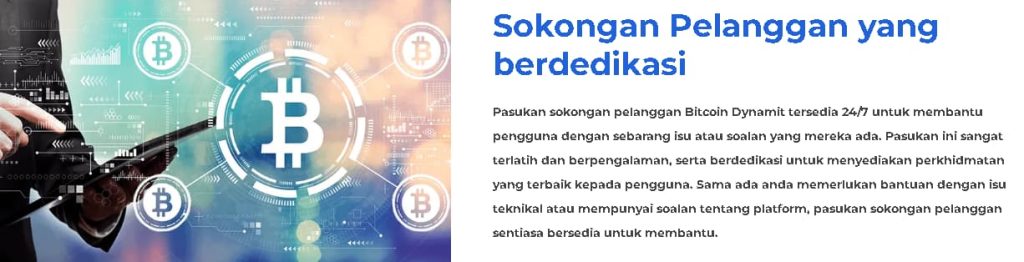 Sokongan Pelanggan Bitcoin Dynamit