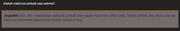 Adakah Kingbet888 selamat