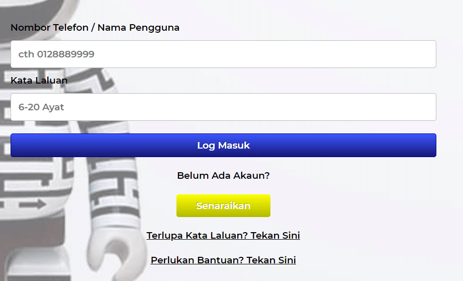 Bearbrick888-Buat akaun