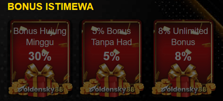 Bonus untuk Pelanggan Sedia Ada Goldensky88