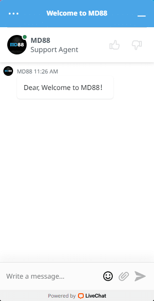 MD88 Sokongan pengguna