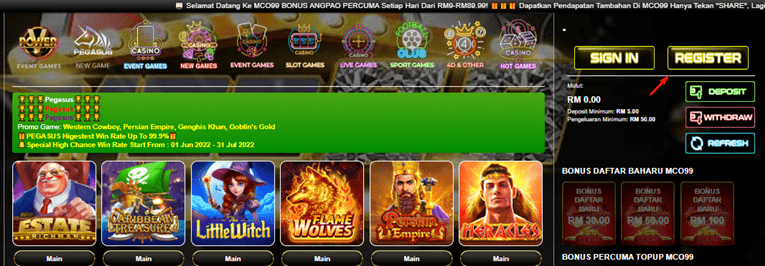 Pergi ke laman web MCO99