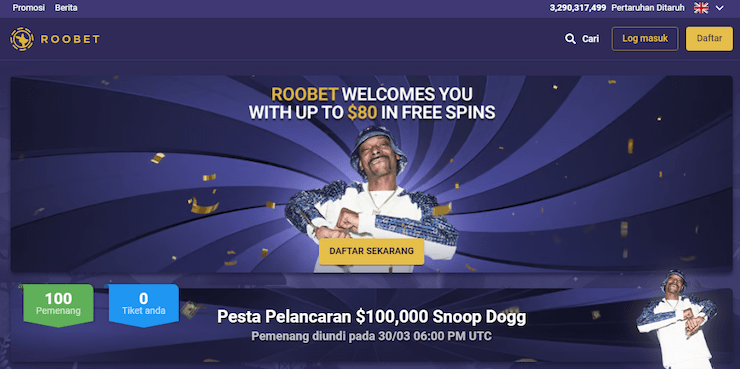 Pergi ke laman web Roobet
