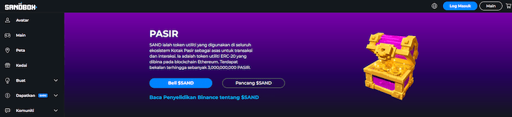 The Sandbox cryptocurrency