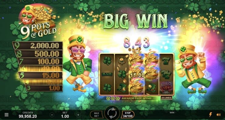 9 Pots Of Gold Microgaming Slot Malaysia