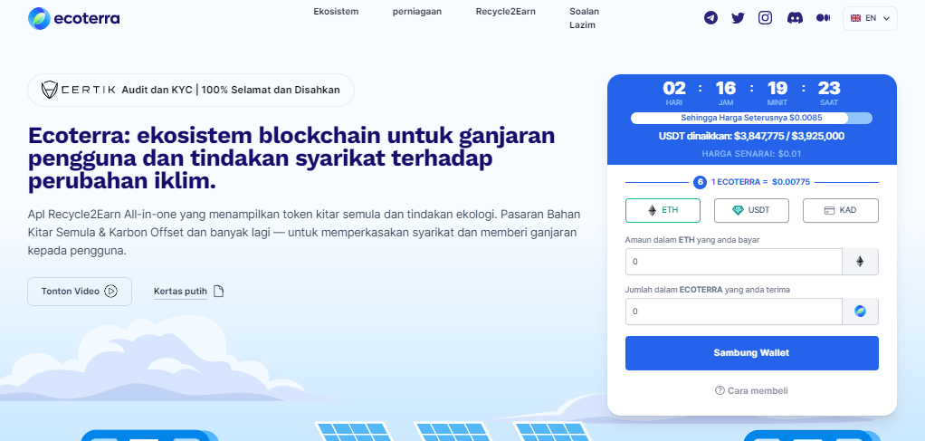Ecoterrra mata wang crypto