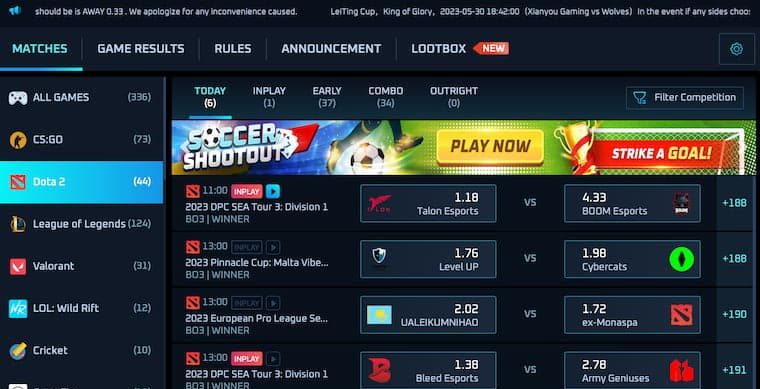 Dota 2 at 12Play Malaysia