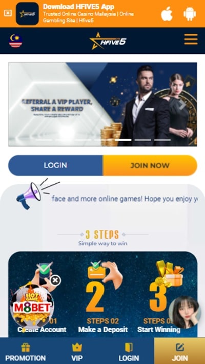HFive5 Malaysia mobile
