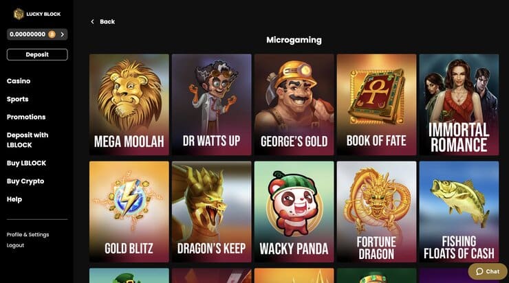 Lucky Block Microgaming Slots