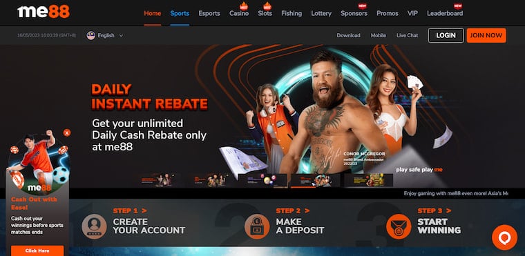 Me88 Sports Betting Site MY