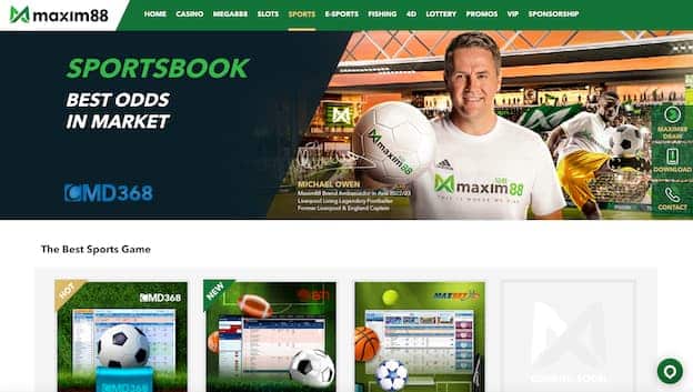 maxim88 sportsbook