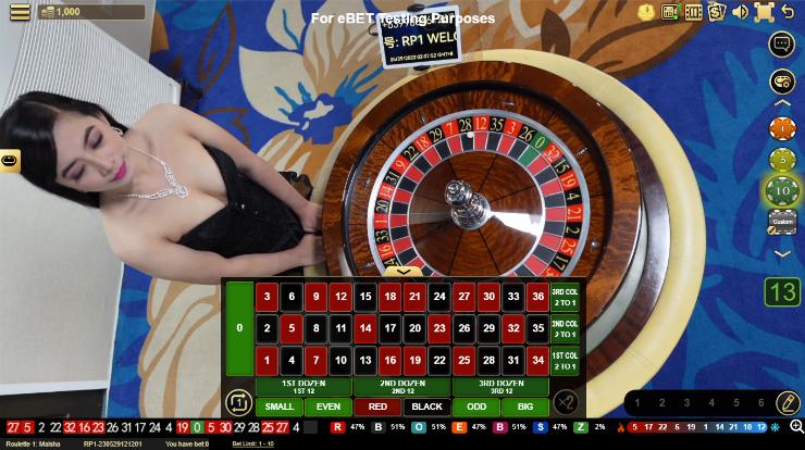 eBet Live Casino Malaysia - ROulette