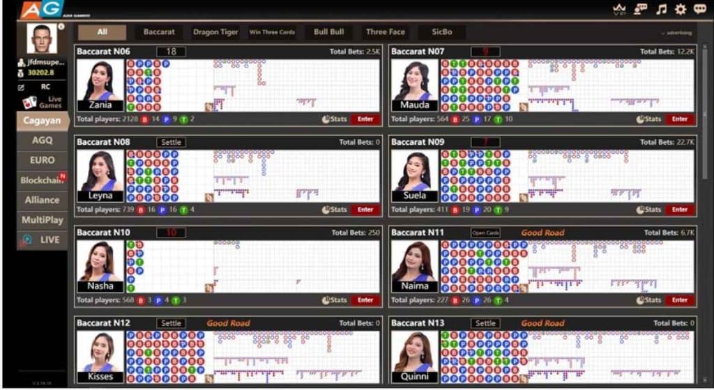 Asia Gaming Live Baccarat
