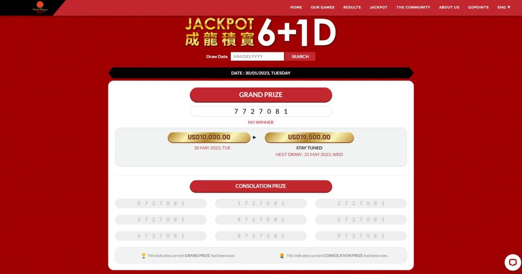 grand dragon lotto jackpot