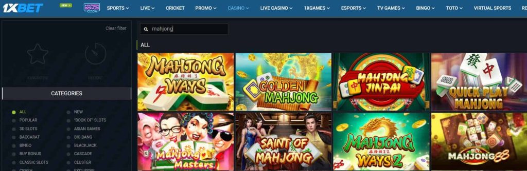 mahjong 1xbet