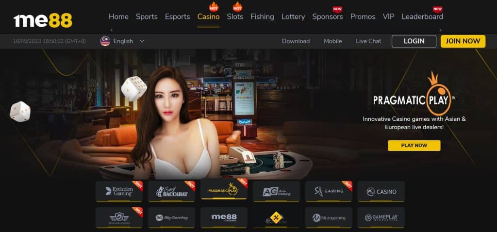 Me88 Live Blackjack casinos in Malaysia
