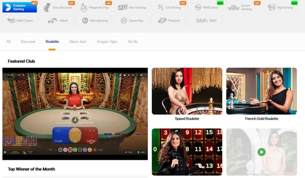 96m live casino