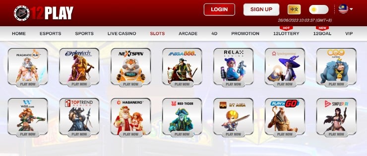 DuitNow Casinos - 12Play