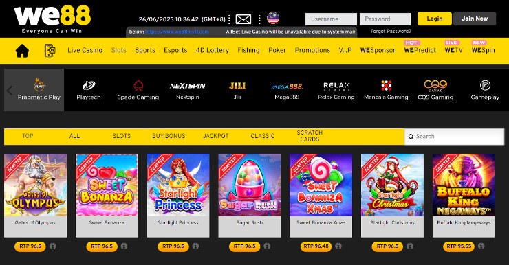 DuitNow Casinos - we88