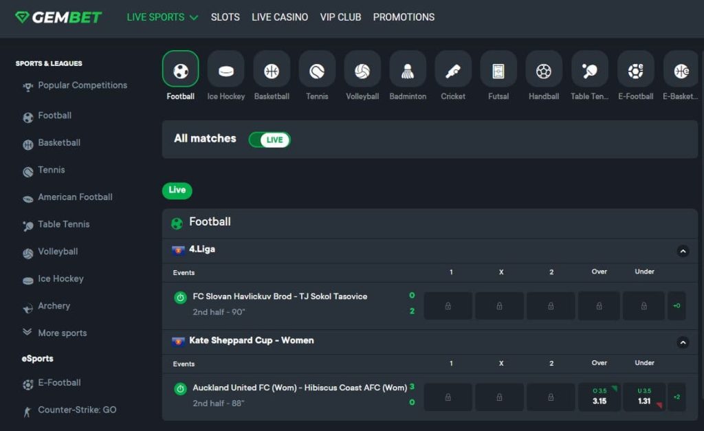 gembet live sports
