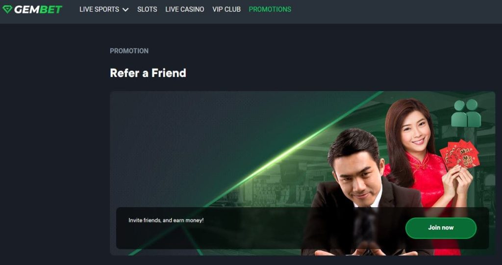 gembet referral bonus