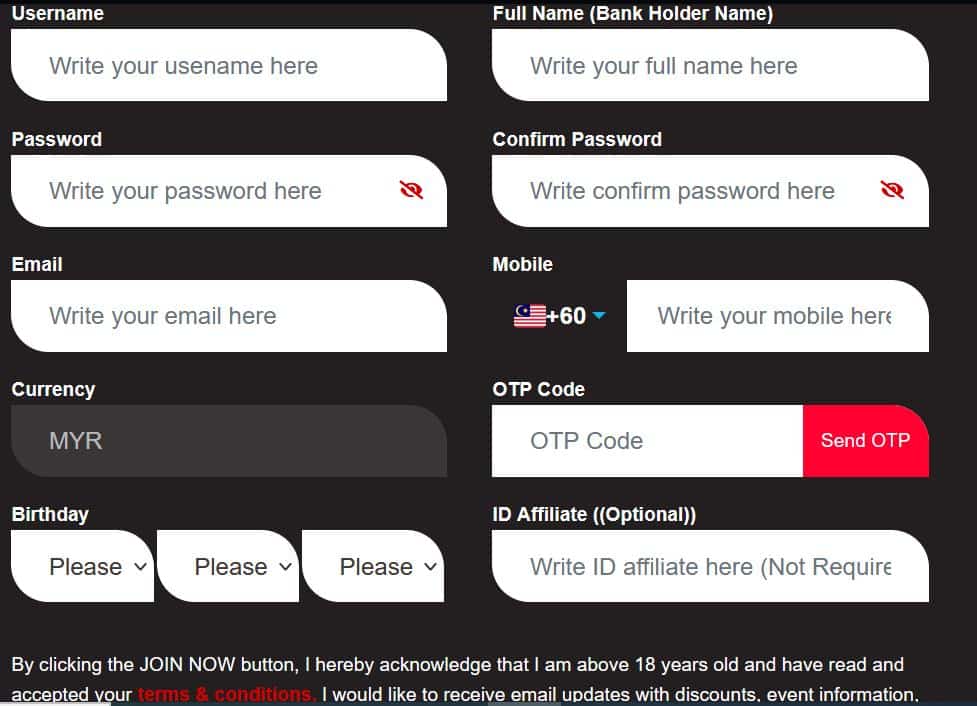 Register an Account