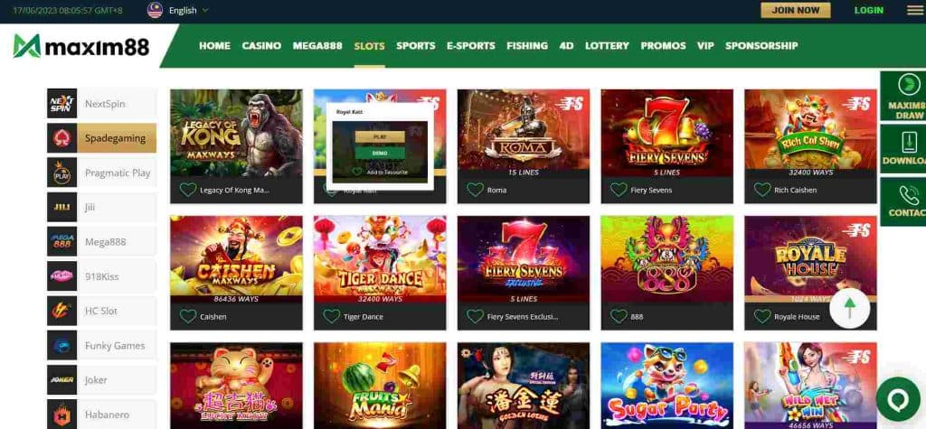 Maxim88 Touch ‘n Go casino site