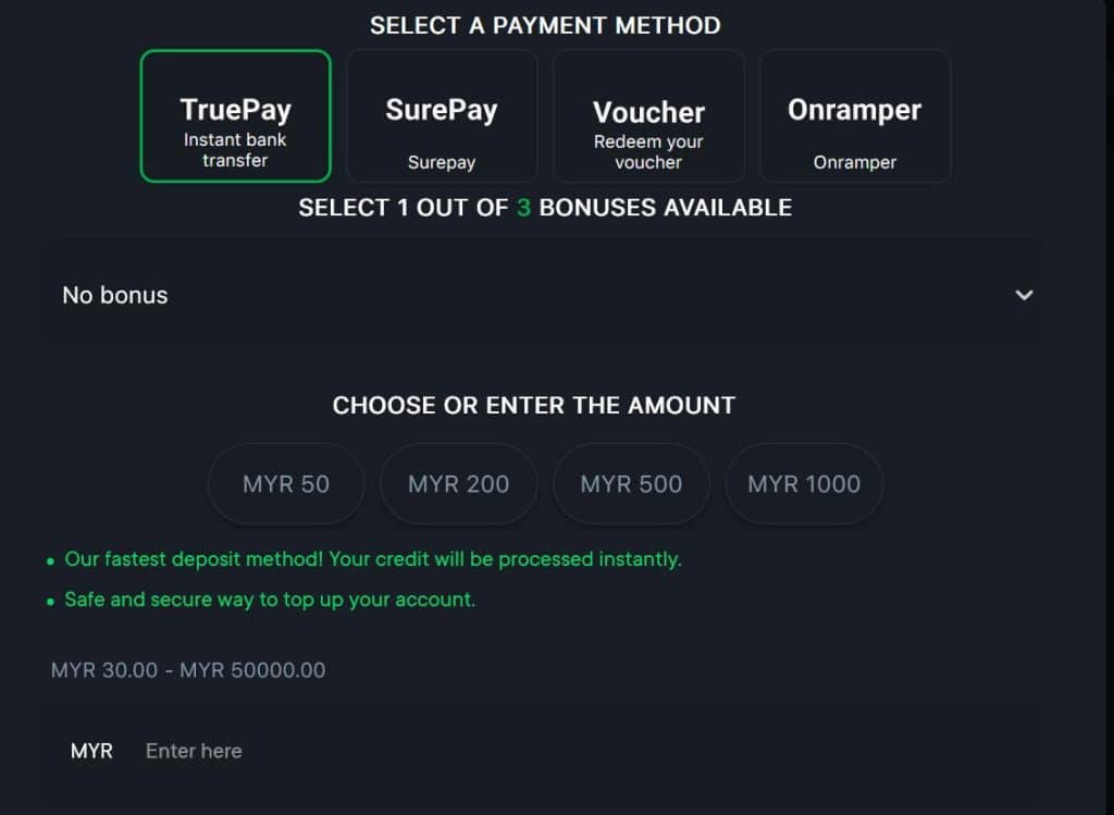 Make a Deposit