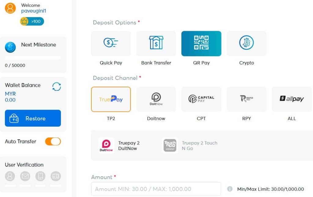 Make a Deposit