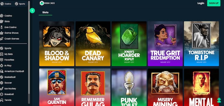 mega dice casino