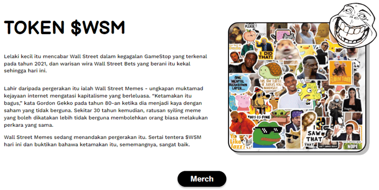 melabur dalam Wall Street Memes