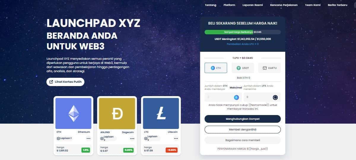 Launchpad-Mata Wang Krypto