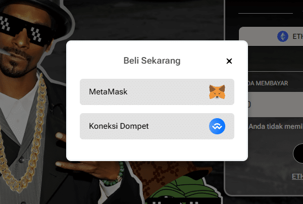 Thug Life Sambungkan dompet anda