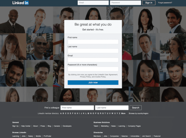 Promosikan Laman Web linkedin