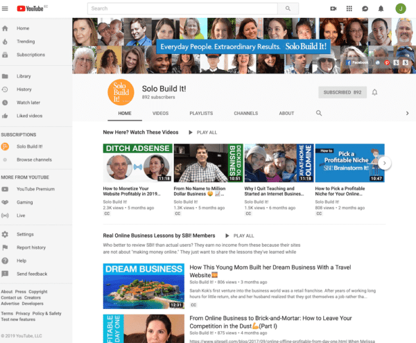 Promosikan Laman Web youtube