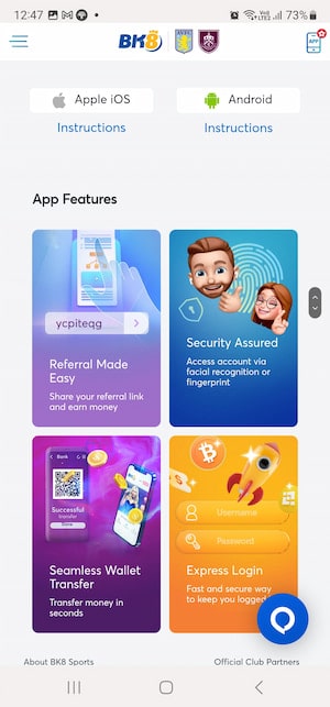 BK8 Mobile Apps
