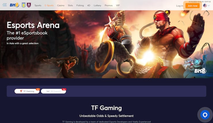 BK8 eSports betting Malaysia